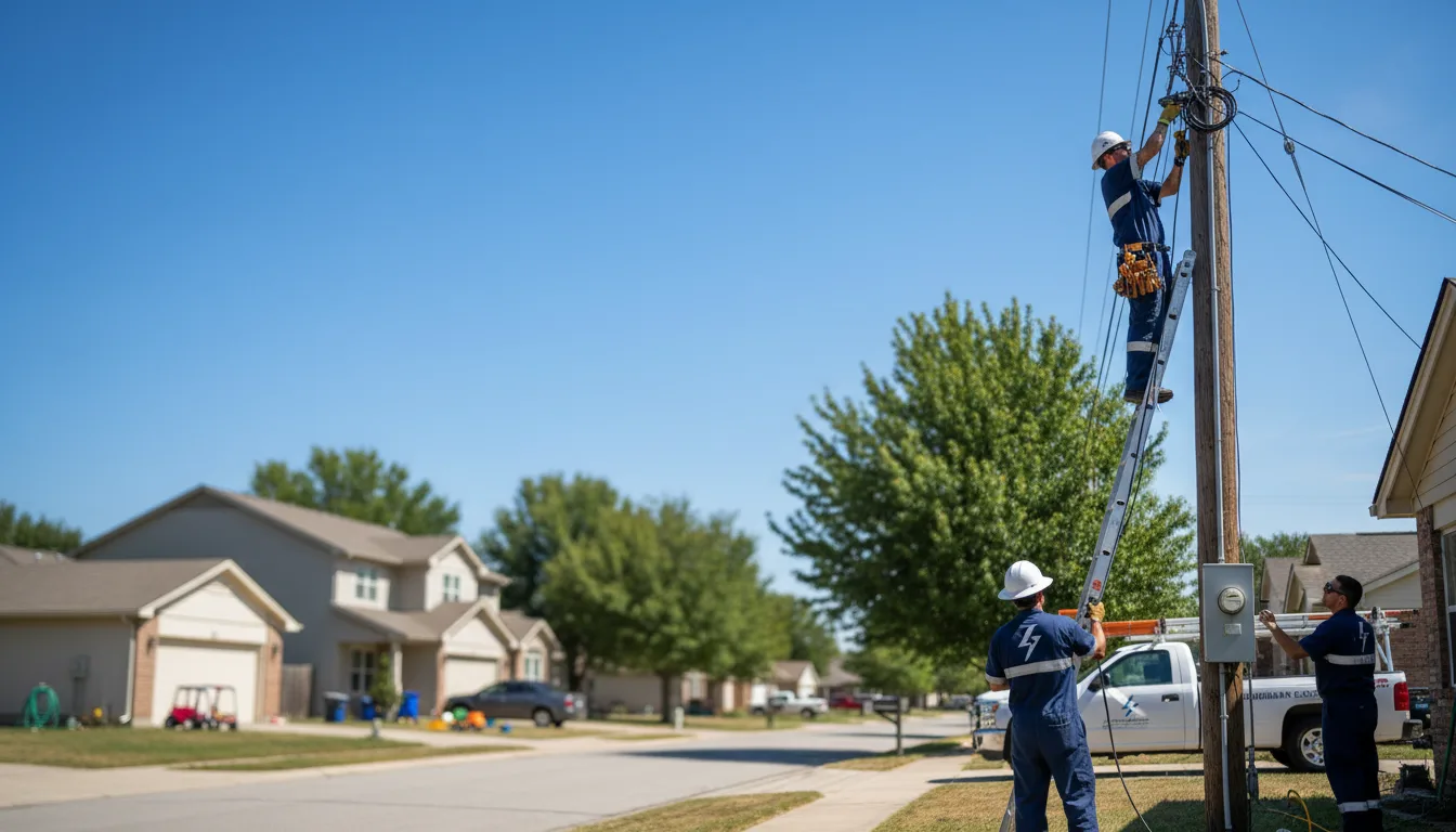 Residential electrician providing installation services in St Louis Park, MN